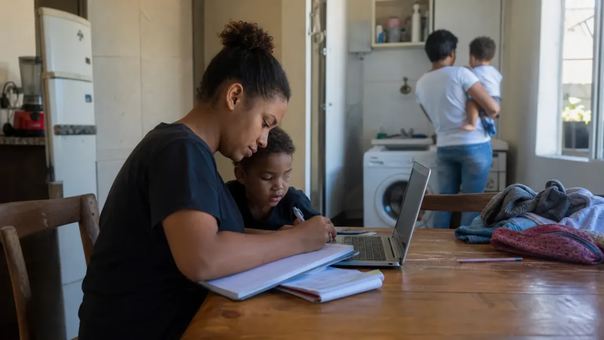 1,2 milhão de jovens conciliam estudos com trabalho de cuidado