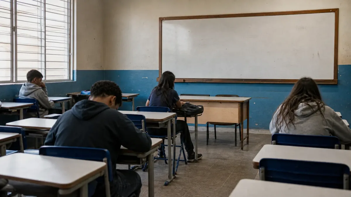 alunos sem professor no ensino médio