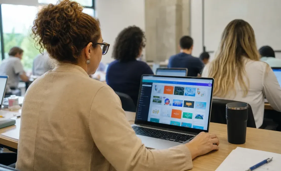 curso gratuito de Canva para professores