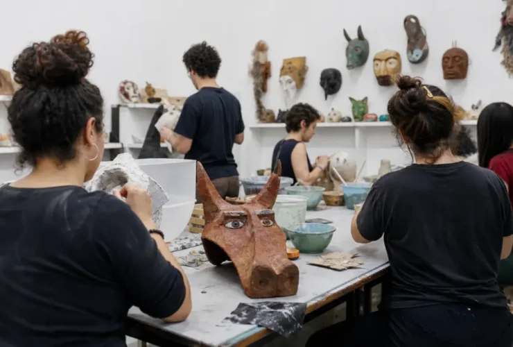 curso gratuito de máscaras teatrais Conservatório de Tatuí