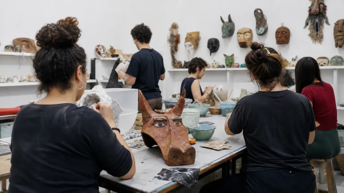 curso gratuito de máscaras teatrais Conservatório de Tatuí