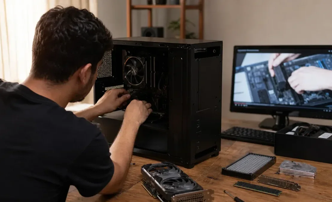 curso gratuito montagem de PCs Kingston Maker online