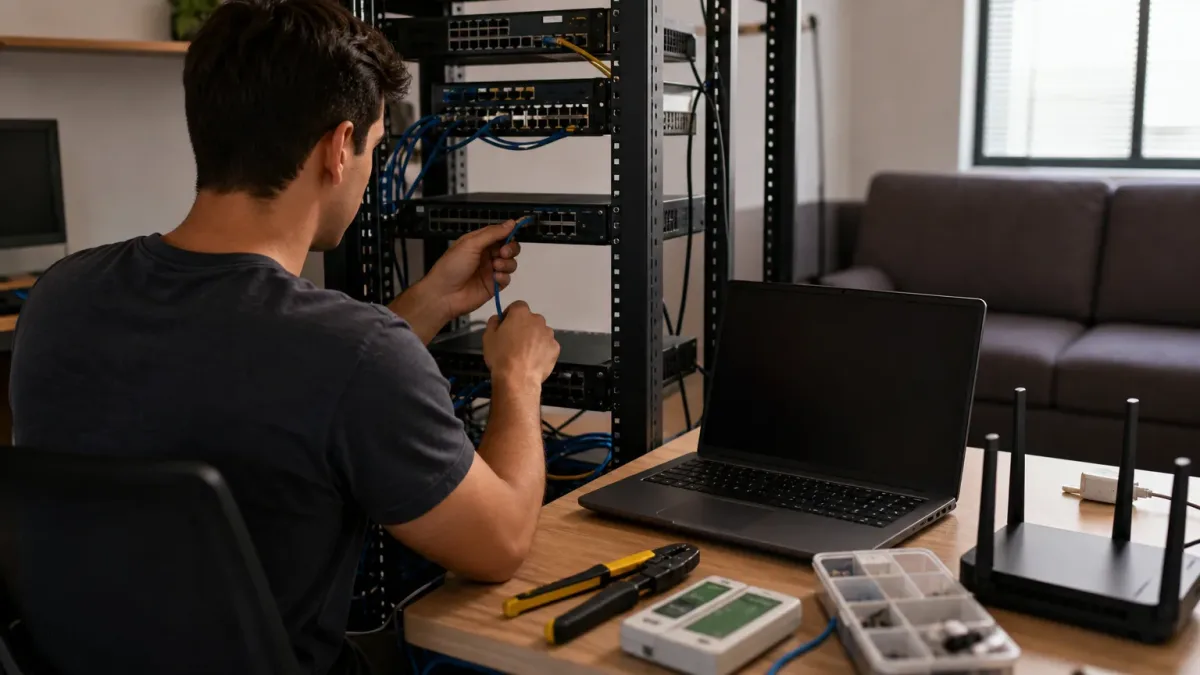 curso gratuito online instalador e reparador de redes de computadores 220h