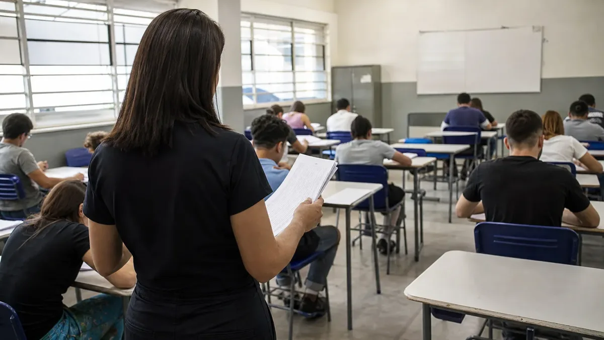 fiscal de prova do Saresp 2026