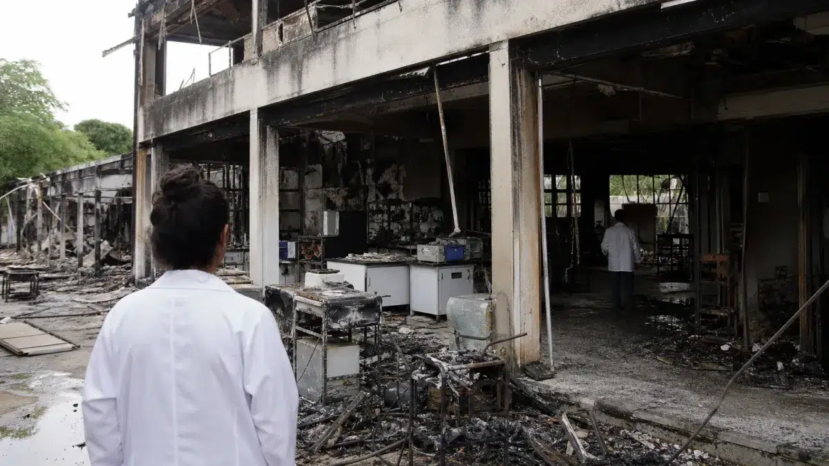 incêndio na UFPE destrói laboratórios e pesquisas