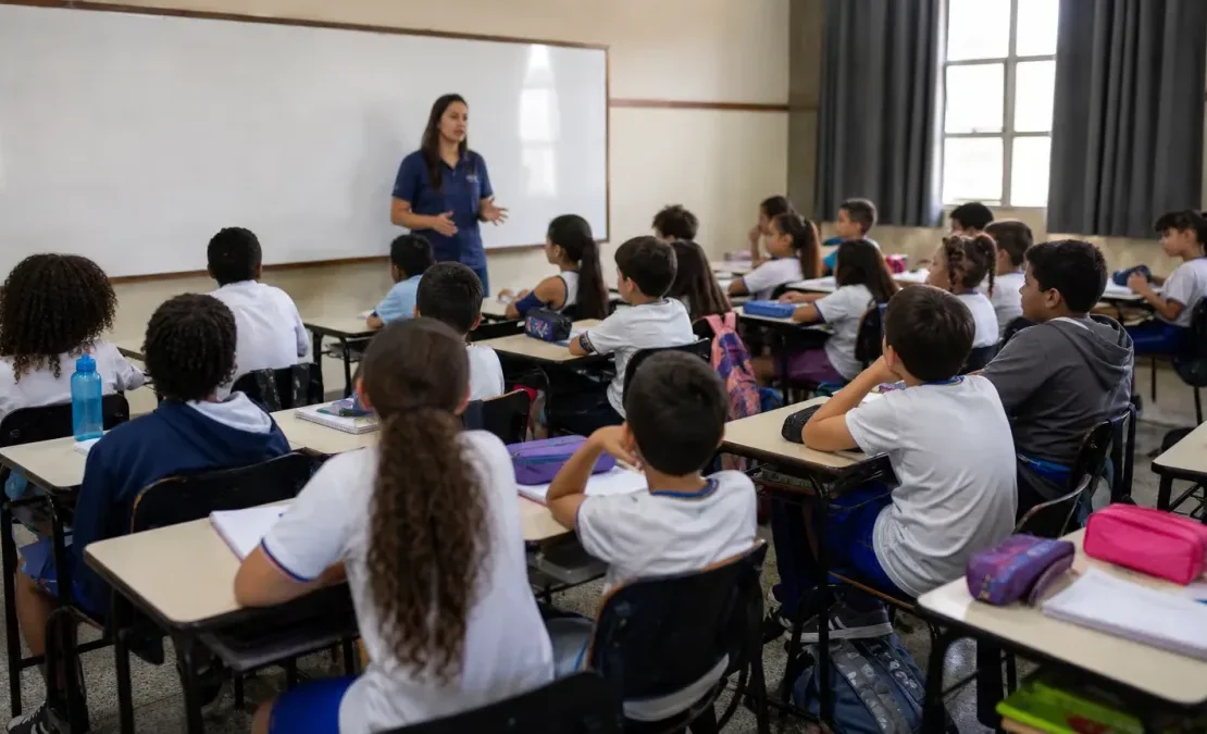 limitar número de alunos por sala educação básica