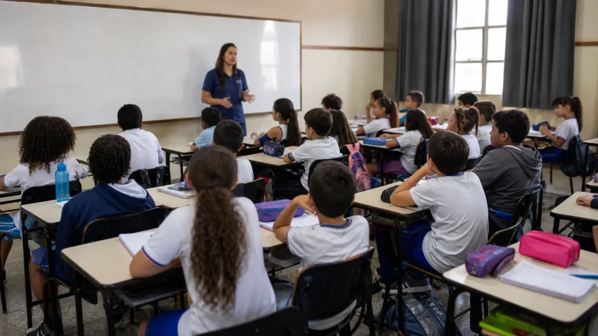 limitar número de alunos por sala educação básica