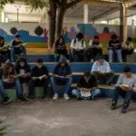 praças de leitura em área de tráfico